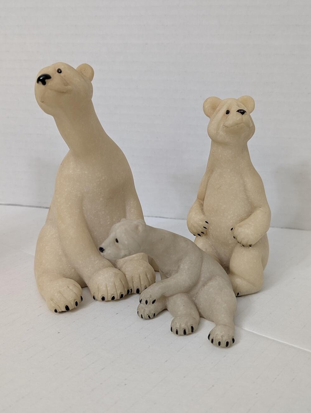2000 Quarry Critters Polar Bears Lot of 3, Porter Poncho Pam Second Nature